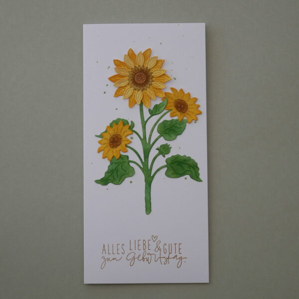 Alles Liebe und Gute zum Geburtstag "Sonnenblumen"